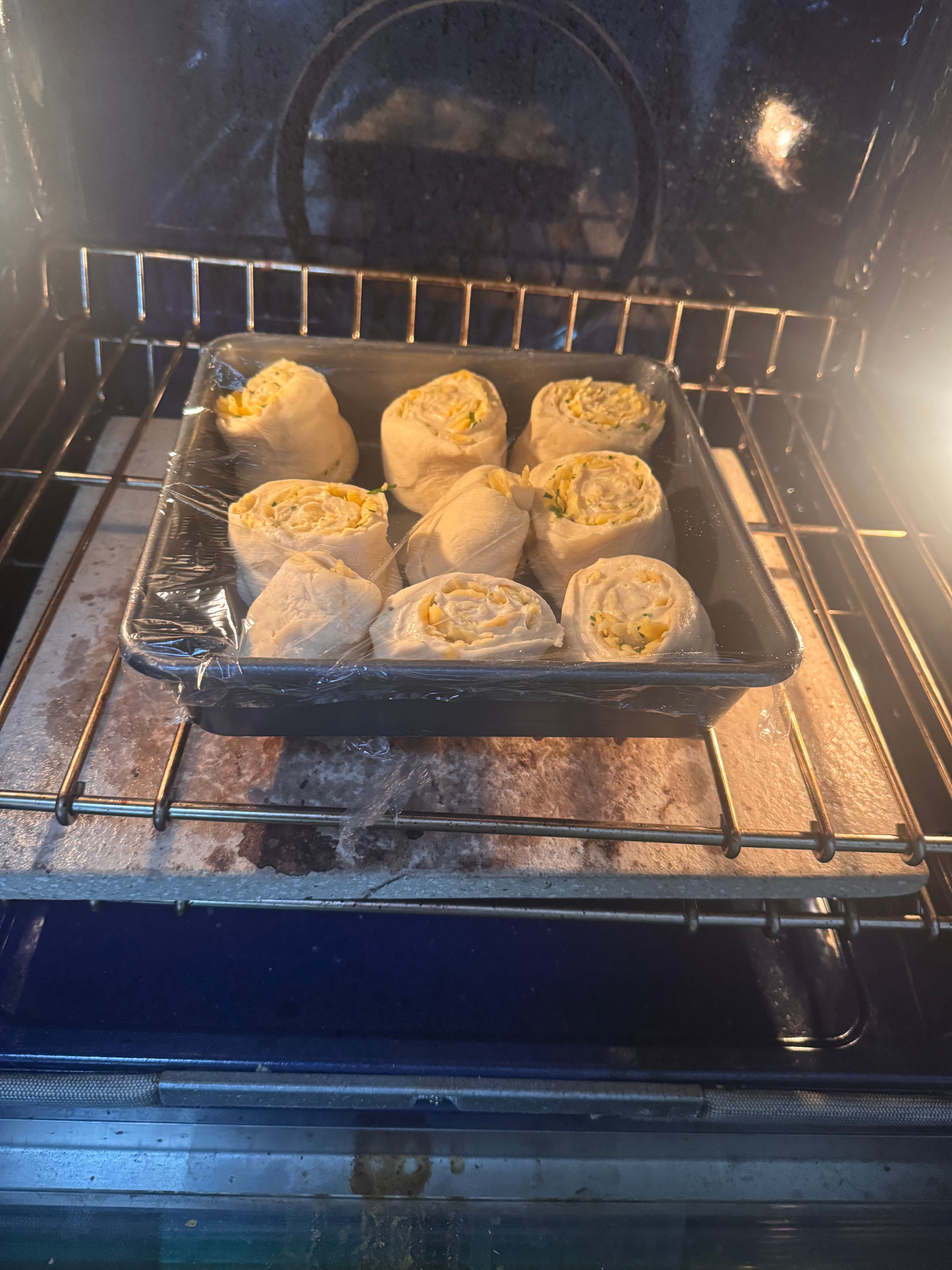 oven with proofer at 100°F